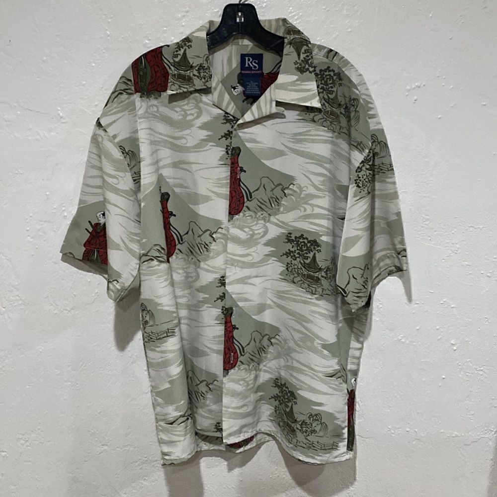 Size Large - Mens Ringo Sport Asian Button Down Shirt